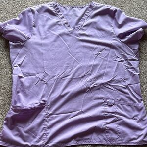 Women's Lavender V-Neck Top